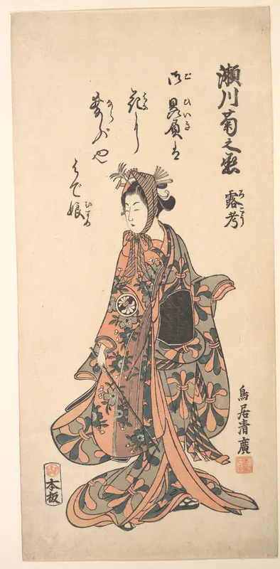 Segawa Kikunojō II as a Woman Standing