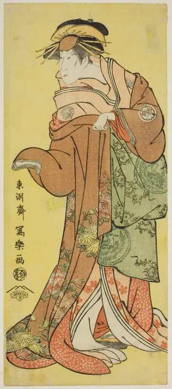 Segawa Kikunojo lll in the Role of Courtesan Katsuragi Wall Art by Tōshūsai Sharaku - High-Resolution Digital Print
