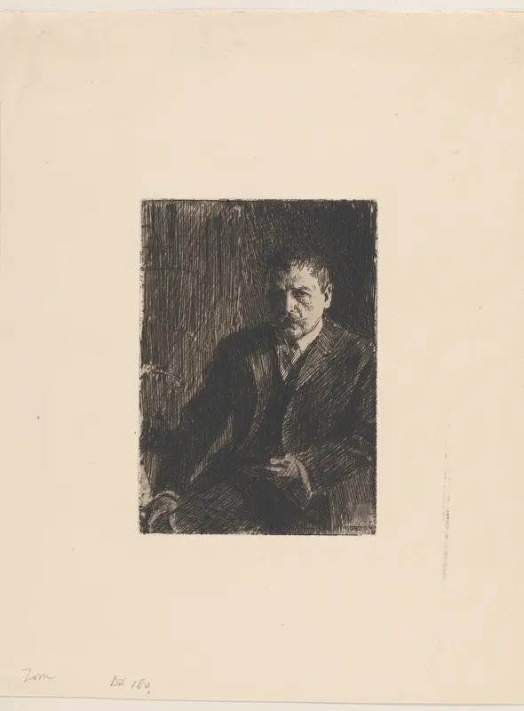 Self-Portrait 1904 no. 1 Wall Art by Anders Zorn - High-Resolution Digital Print