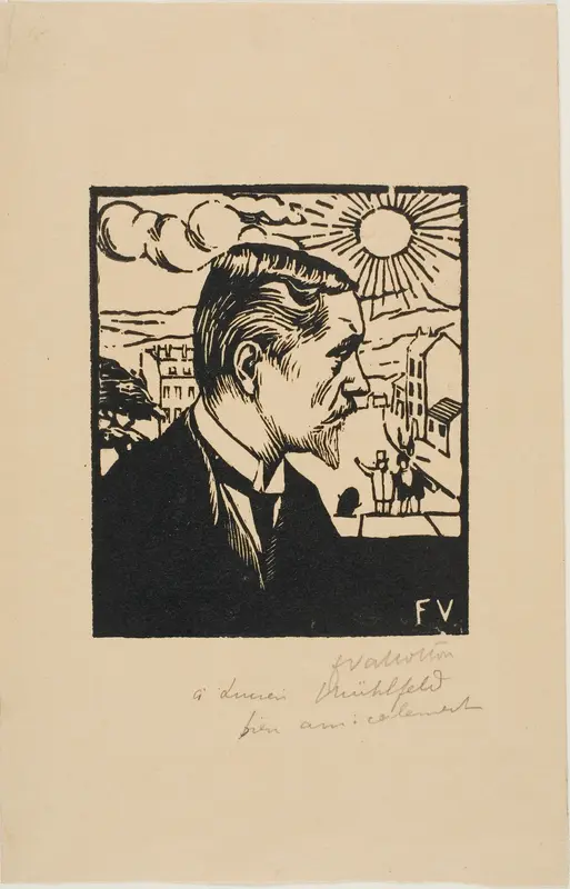 Self-Portrait Wall Art by Félix Edouard Vallotton - High-Resolution Digital Print