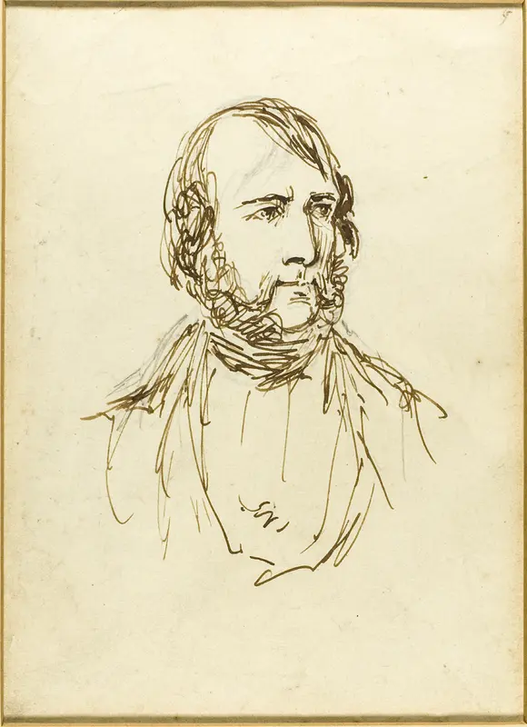 Self-Portrait Wall Art by George Cruikshank - High-Resolution Digital Print