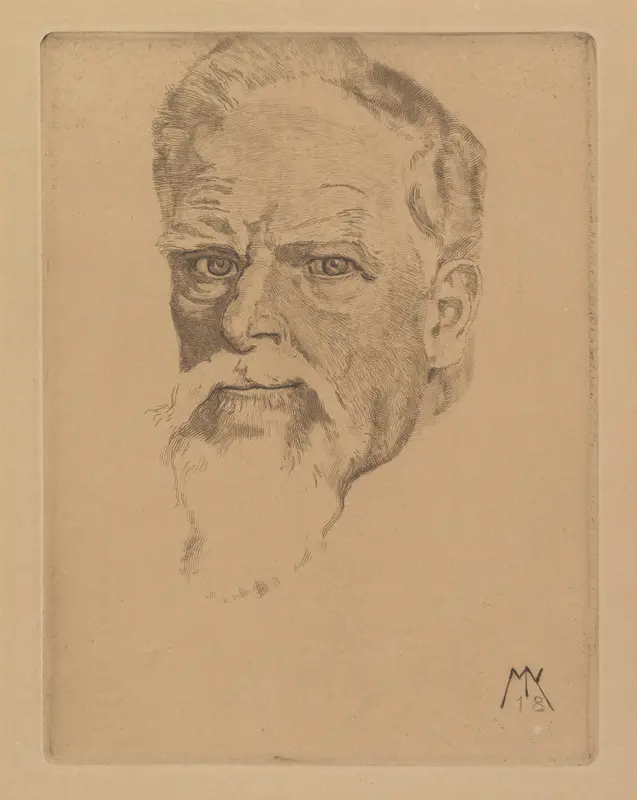 Self-Portrait Wall Art by Max Klinger - High-Resolution Digital Print