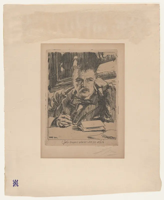 Self-Portrait Wall Art by Anders Zorn - High-Resolution Digital Print