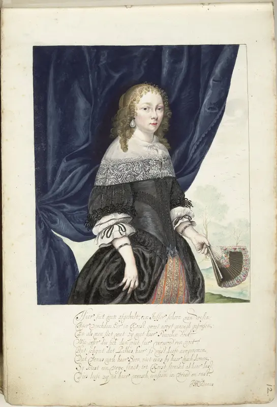 Self-portrait Wall Art by Gesina ter Borch - High-Resolution Digital Print