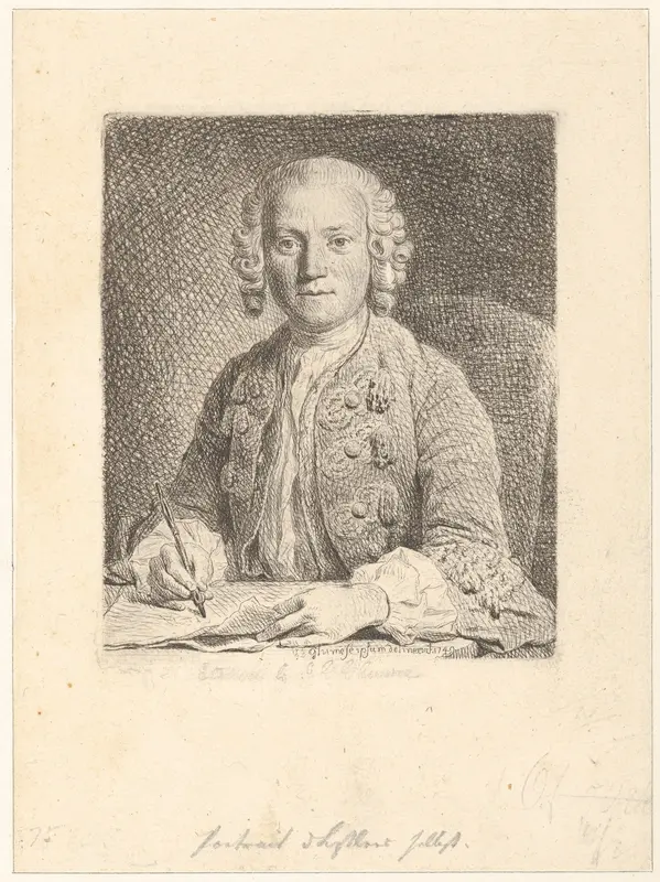 Self-Portrait Wall Art by Johann Gottlieb Glume - High-Resolution Digital Print