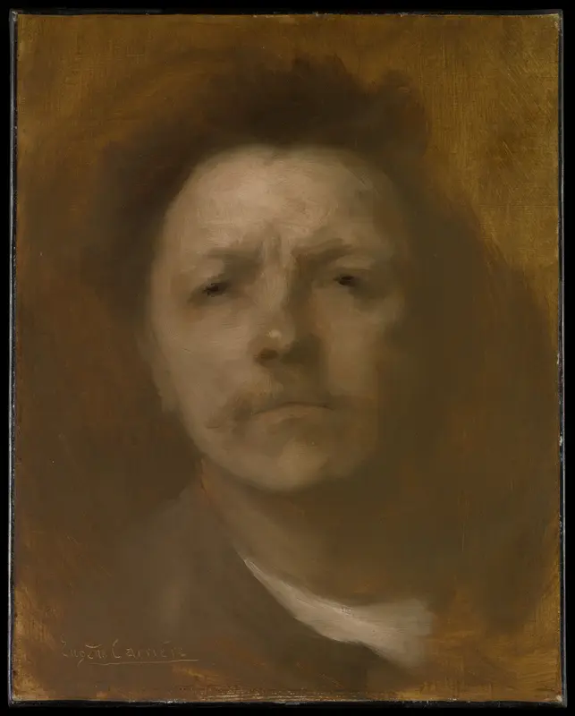 Self-Portrait Wall Art by Eugène Carrière - High-Resolution Digital Print