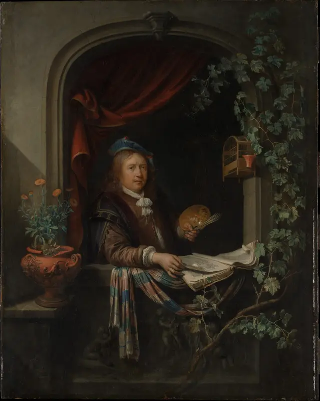 Self-Portrait Wall Art by Gerrit Dou - High-Resolution Digital Print