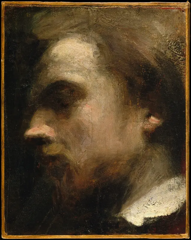 Self-Portrait Wall Art by Henri Fantin-Latour - High-Resolution Digital Print