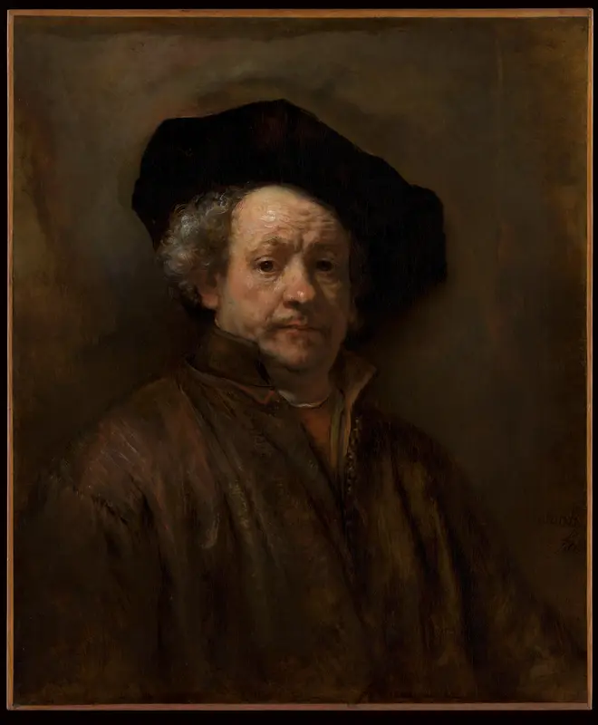 Self-Portrait Wall Art by Rembrandt (Rembrandt van Rijn) - High-Resolution Digital Print