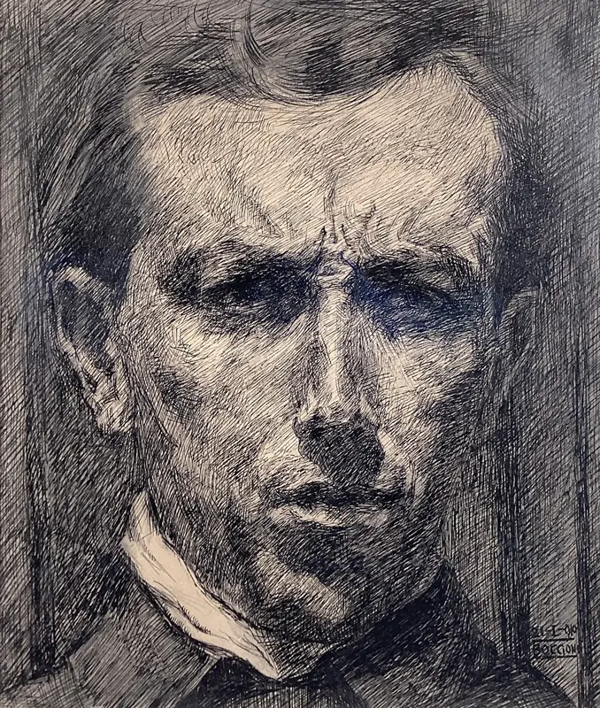Self-Portrait Wall Art by Umberto Boccioni - High-Resolution Digital Print