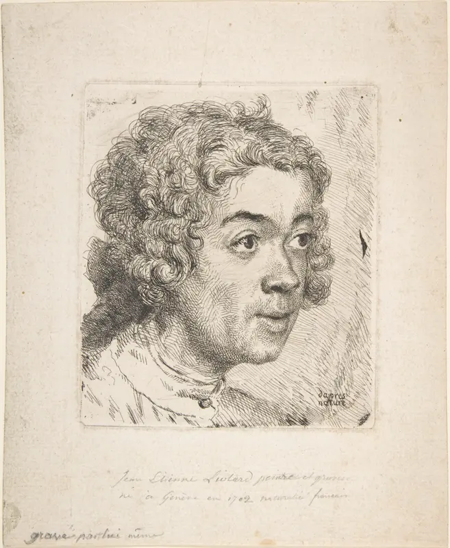 Self-Portrait as a Young Man Wall Art by Jean Etienne Liotard - High-Resolution Digital Print
