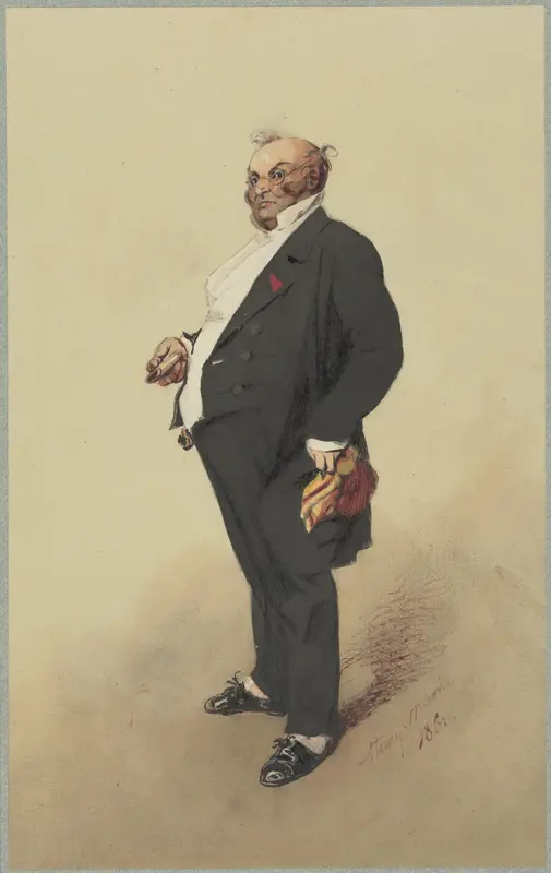 Self-Portrait as Monsieur Prudhomme Wall Art by Henry-Bonaventure Monnier - High-Resolution Digital Print