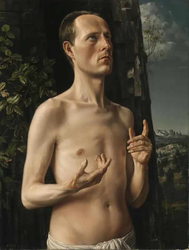Self-portrait as St John the Baptist Wall Art by Unknown - High-Resolution Digital Print