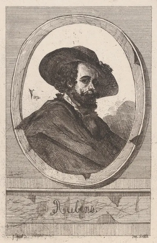 Self-portrait of Peter Paul Rubens Wall Art by Anonymous - High-Resolution Digital Print