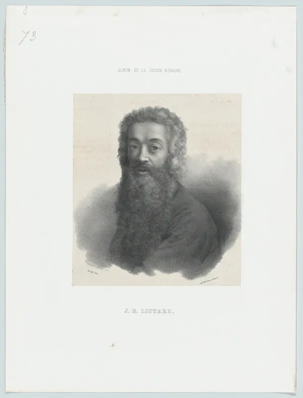 Self-Portrait with a Long Beard Wall Art by Joseph Henri Deville - High-Resolution Digital Print