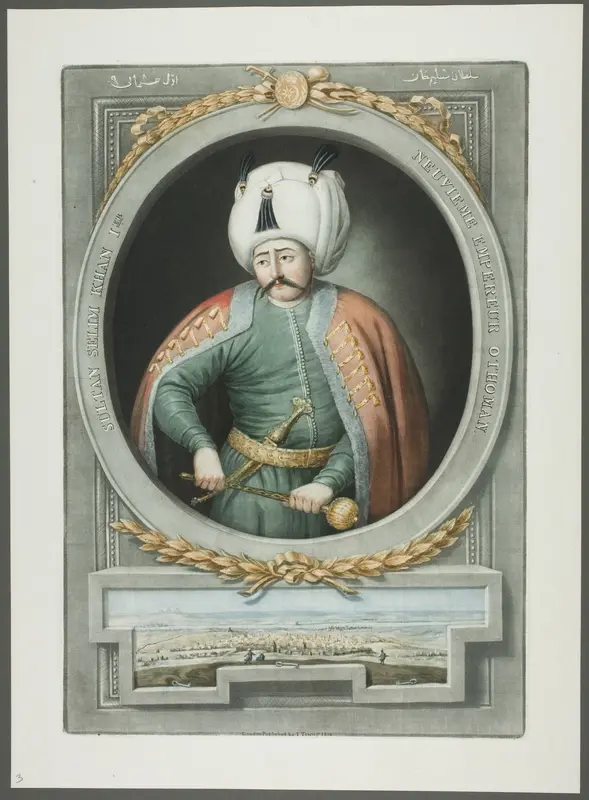 Selim Kahn I, from Portraits of the Emperors of Turkey Wall Art by John Young - High-Resolution Digital Print