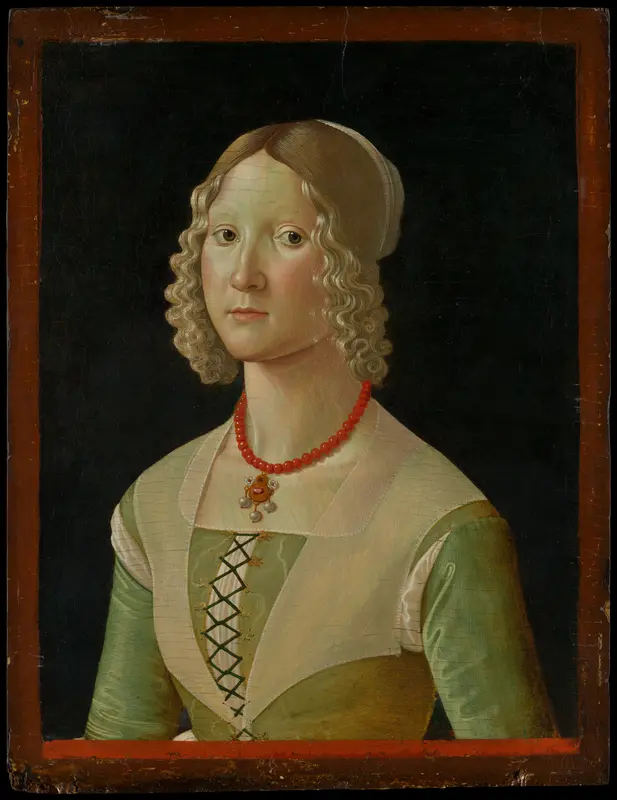 Selvaggia Sassetti (born 1470) Wall Art by Davide Ghirlandaio (David Bigordi) - High-Resolution Digital Print