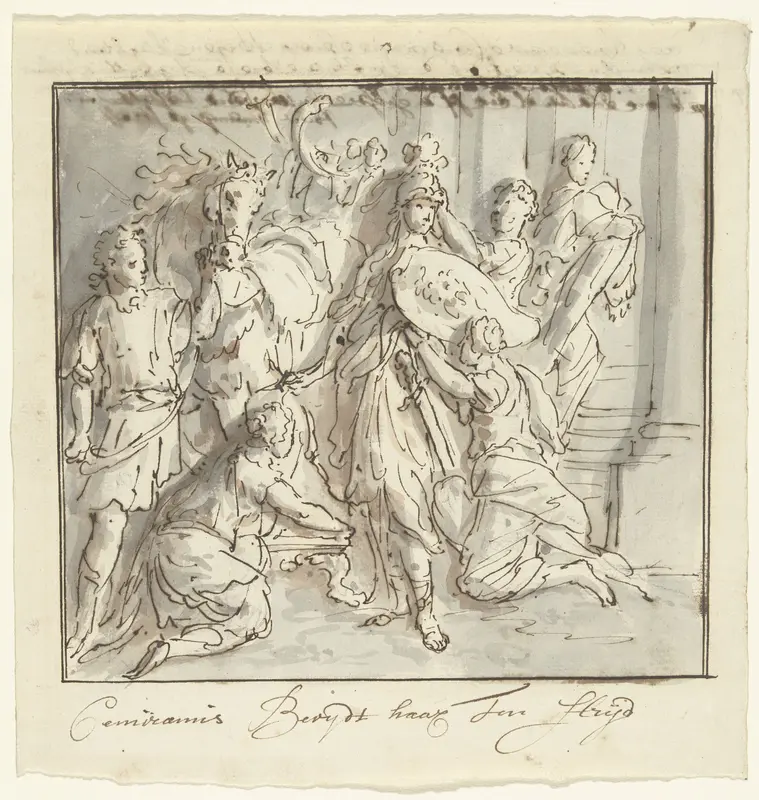 Semiramis trekt ten strijde Wall Art by Elias van Nijmegen - High-Resolution Digital Print