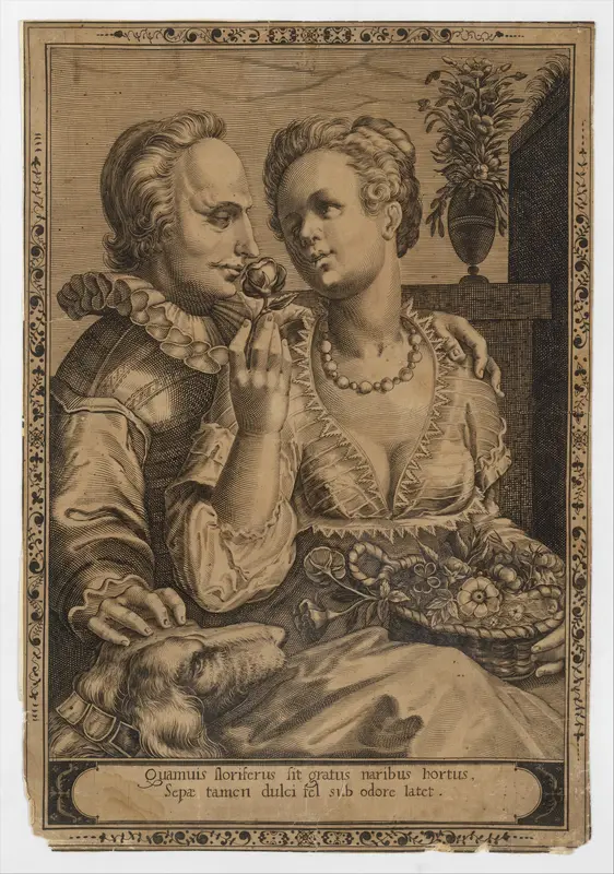 Sense of Smell (copy), from "Five Senses" Wall Art by Anonymous, Netherlandish, 16th century - High-Resolution Digital Print