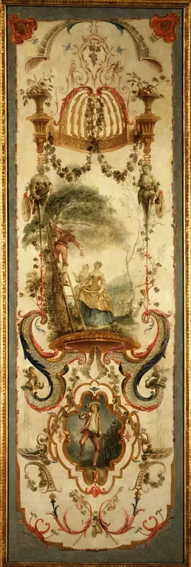 September and October (part of a set illustrating the months of the year) Wall Art by Antoine Watteau - High-Resolution Digital Print