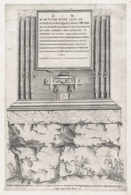 Sepulchre of Lupus, from "Speculum Romanae Magnificentiae" Wall Art by Anonymous - High-Resolution Digital Print