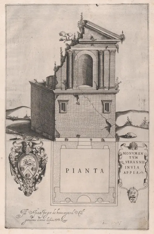 Sepulchre of Verannius, from "Speculum Romanae Magnificentiae" Wall Art by Anonymous - High-Resolution Digital Print