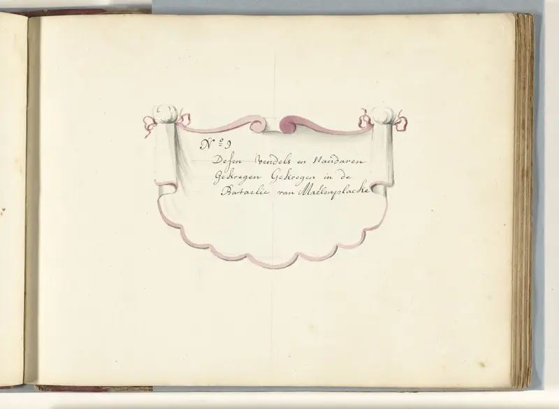 Serietitel voor de groep vaandels veroverd in de slag bij Malplaquet, 1709 Wall Art by anonymous - High-Resolution Digital Print