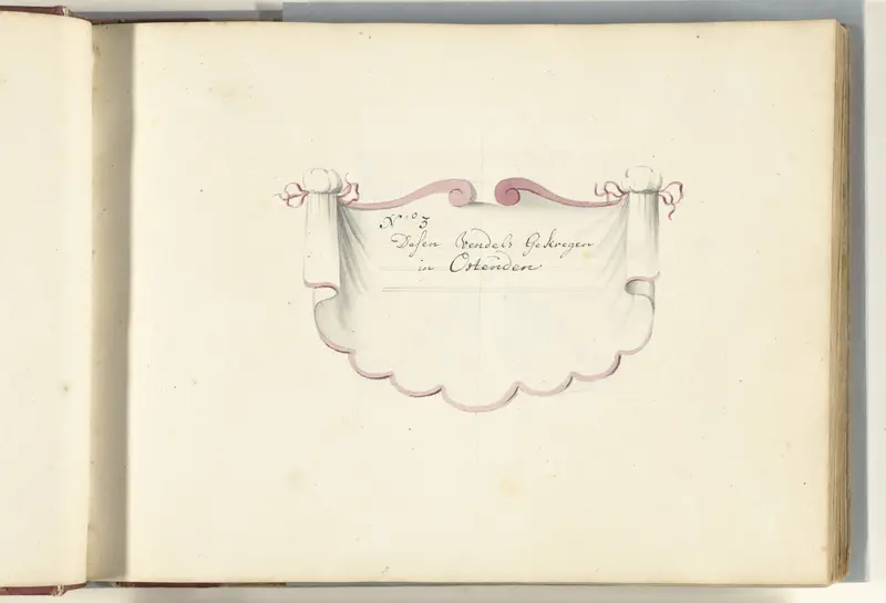 Serietitel voor de groep van vaandels veroverd bij Oostende, 1706 Wall Art by anonymous - High-Resolution Digital Print