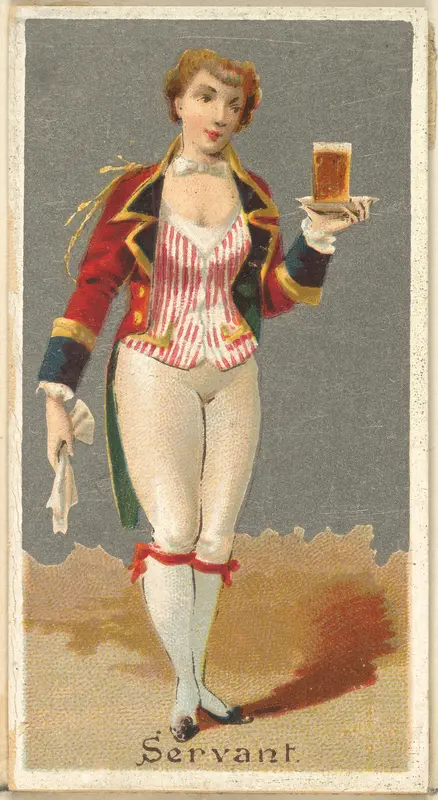 Servant, from the Occupations for Women series (N166) for Old Judge and Dogs Head Cigarettes Wall Art by Goodwin & Company - High-Resolution Digital Print