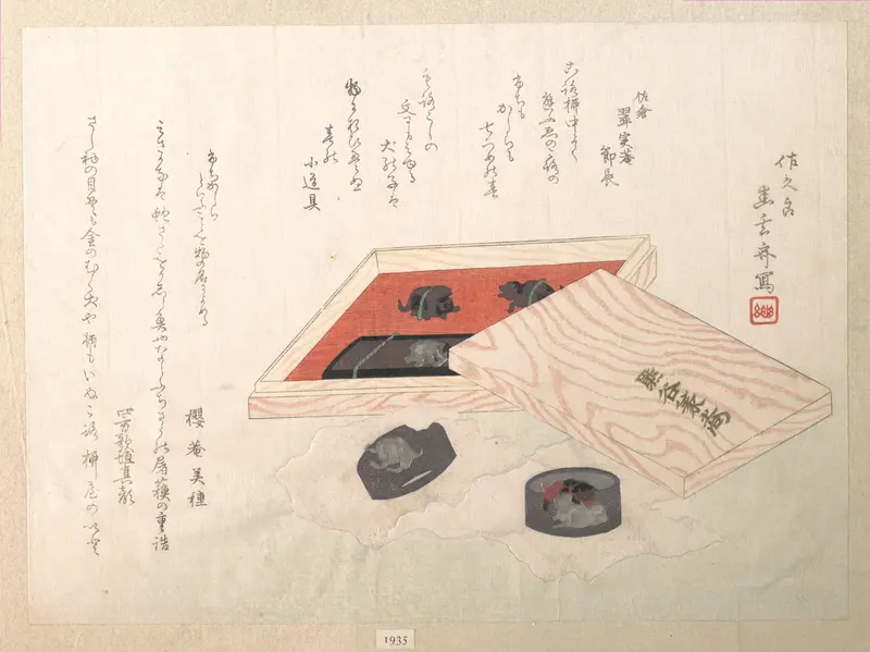 Set of Sword Fittings Wall Art by Shungensai - High-Resolution Digital Print