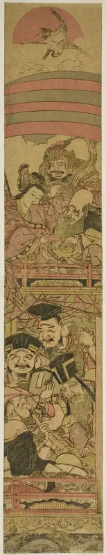 Seven Gods of Good Fortune in a Treasure Ship