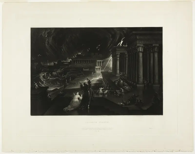 Seventh Plague, from Illustrations of the Bible Wall Art by John Martin - High-Resolution Digital Print