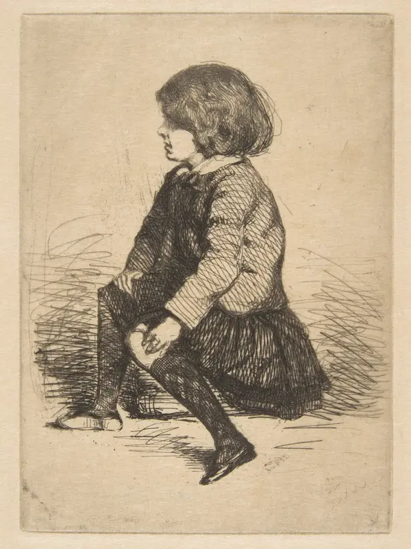 Seymour Seated Wall Art by James McNeill Whistler - High-Resolution Digital Print