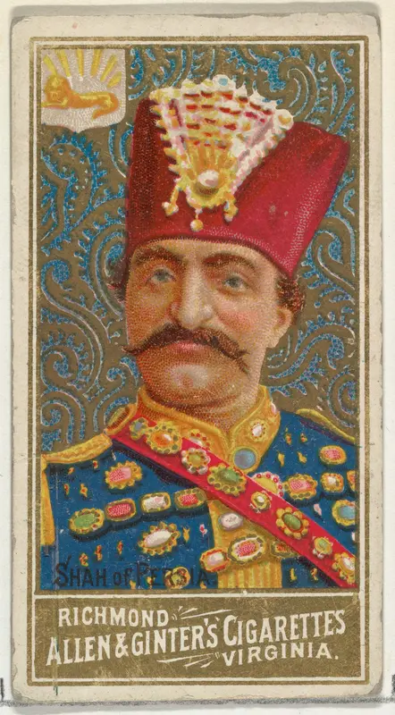Shah of Persia, from World's Sovereigns series (N34) for Allen & Ginter Cigarettes Wall Art by Allen & Ginter - High-Resolution Digital Print