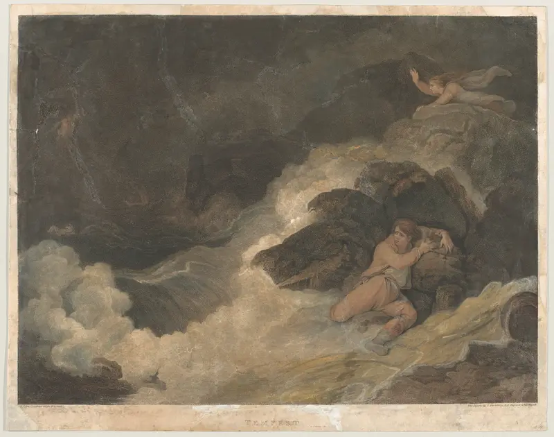 Shakespeare's Tempest (Macklin's British Poets) Wall Art by Francesco Bartolozzi - High-Resolution Digital Print
