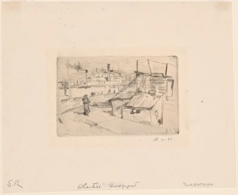 Shanties and Factories Wall Art by John Henry Twachtman - High-Resolution Digital Print