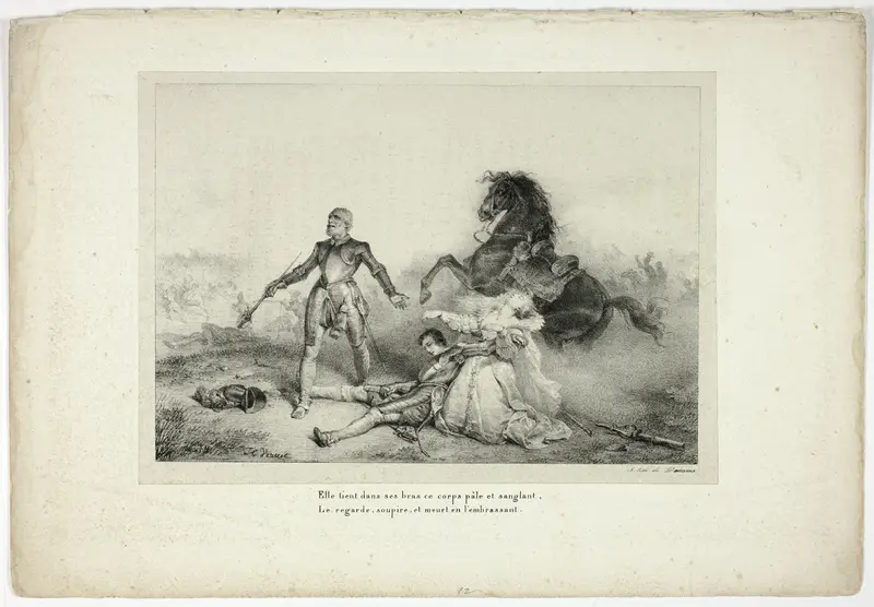She Held in Her Arms the Corpse Pale and Bloody...