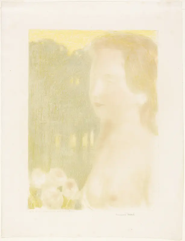 She was More Beautiful Than Dreams, plate seven from Love Wall Art by Maurice Denis - High-Resolution Digital Print