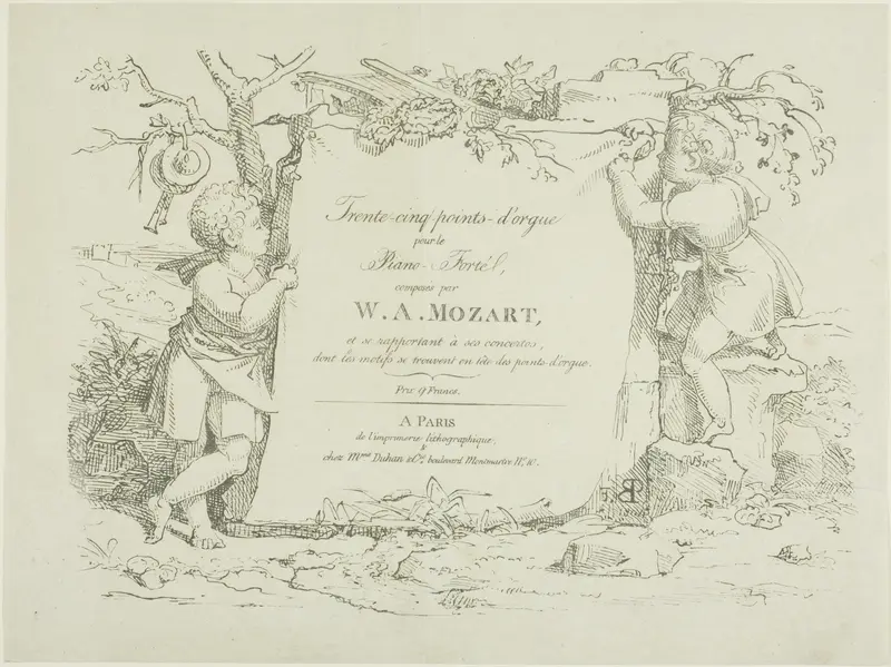 Sheet Music Wall Art by Pierre Nolasque Bergeret - High-Resolution Digital Print