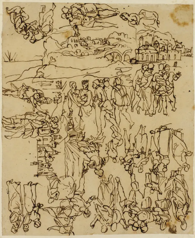 Sheet of Sketches: The Life of Christ