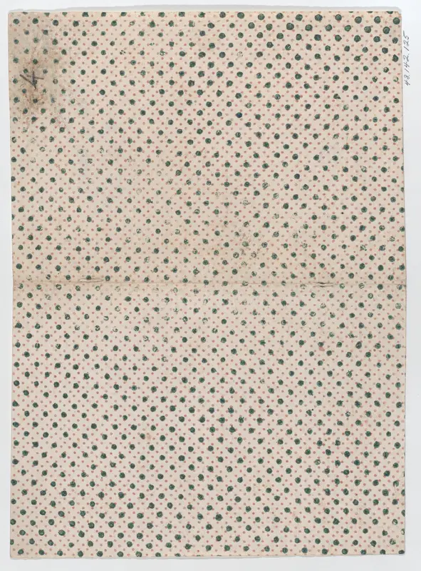 Sheet with an overall dot pattern Wall Art by Anonymous - High-Resolution Digital Print