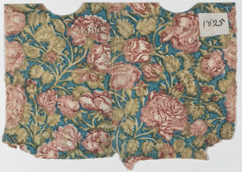 Sheet with an overall floral pattern Wall Art by Anonymous - High-Resolution Digital Print