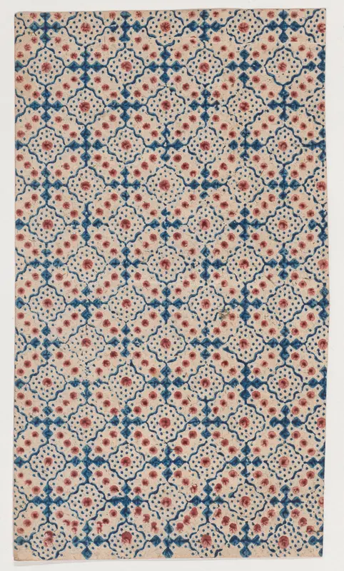 Sheet with an overall pattern of dots and squares Wall Art by Anonymous - High-Resolution Digital Print
