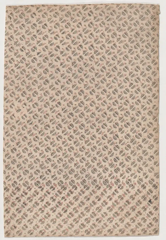 Sheet with an overall pattern of semicircles Wall Art by Anonymous - High-Resolution Digital Print