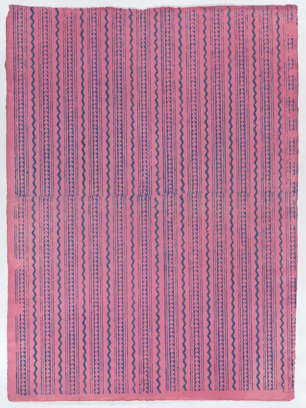 Sheet with an overall zig zag pattern Wall Art by Anonymous - High-Resolution Digital Print