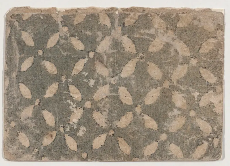 Sheet with faded floral pattern Wall Art by Anonymous - High-Resolution Digital Print