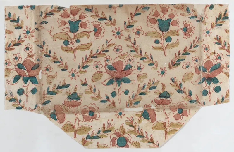 Sheet with floral and leaf pattern Wall Art by Anonymous - High-Resolution Digital Print