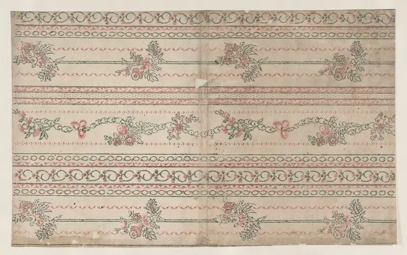 Sheet with garland designs Wall Art by Anonymous - High-Resolution Digital Print