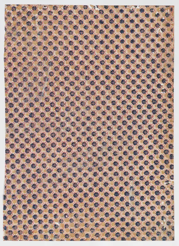 Sheet with overall crisscrossing pattern with large dots Wall Art by Anonymous - High-Resolution Digital Print