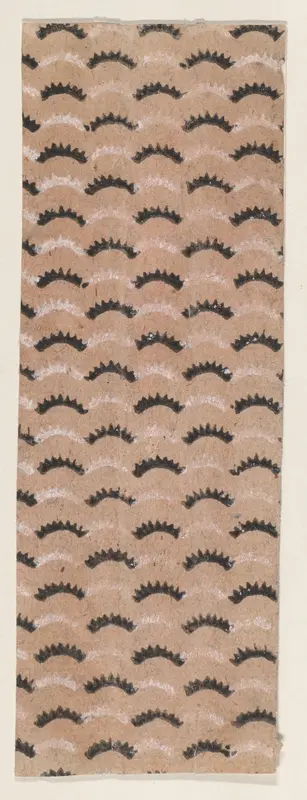 Sheet with overall curved line pattern Wall Art by Anonymous - High-Resolution Digital Print